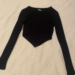 Altard State triangl crop long sleeve top